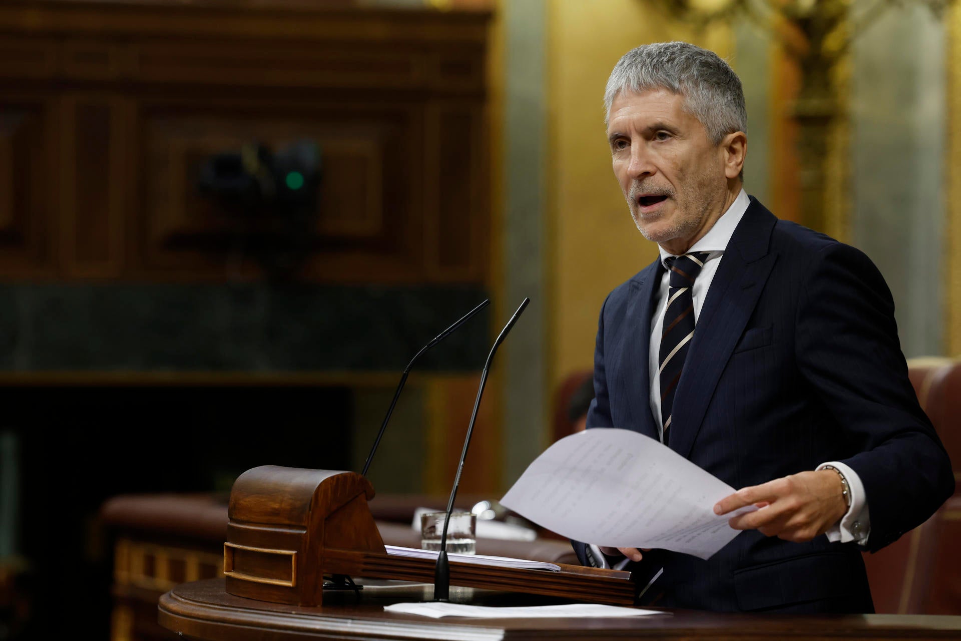 Los grupos parlamentarios cargan contra Marlaska por su "tono triunfal" tras la peor crisis migratoria en España Los grupos parlamentarios cargan contra Marlaska por su "tono triunfal" tras la peor crisis migratoria en España
