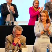 La junta de accionistas del Celta sirvió para homenajear a Carlos Mouriño en su despedida. Foto: Celta
