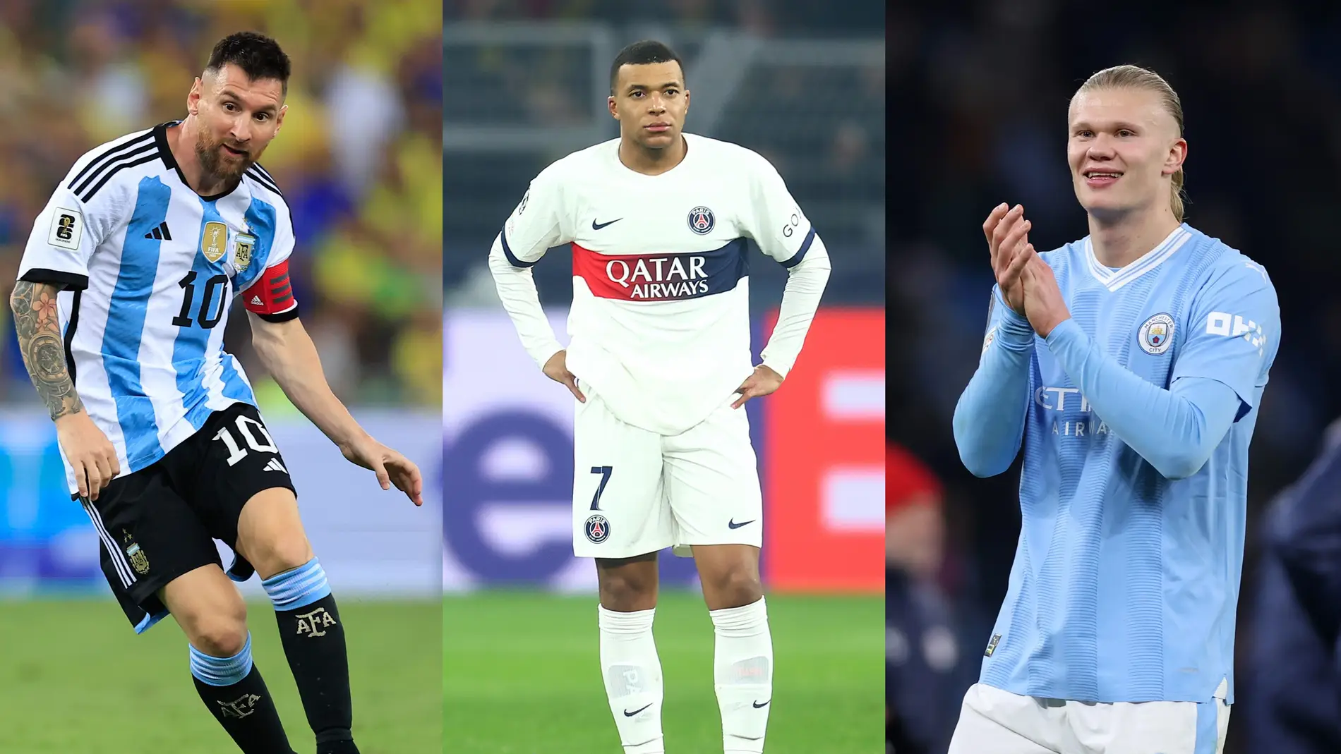Messi, Haaland y Mbappé, finalistas al The Best