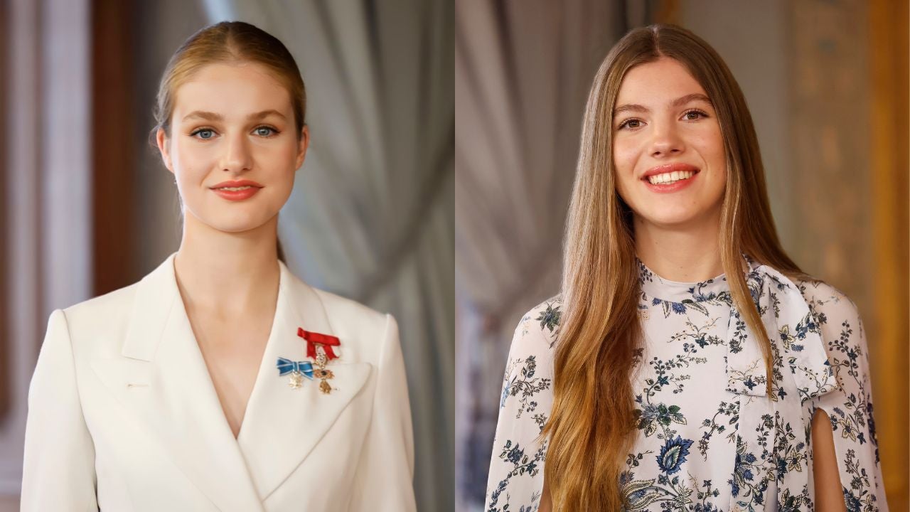 La nueva imagen oficial de la princesa de Asturias y la infanta Sofía La nueva imagen oficial de la princesa de Asturias y la infanta Sofía