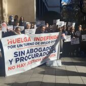Concentración de abogados del turno de oficio en Ciudad Real
