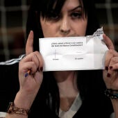 Conteo de votos sobre una propuesta de nueva Constitución en Chile