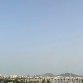 Imagen de calima en altura en Canarias (Las Palmas de Gran Canaria)