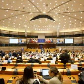 Vista general del interior del Parlamento Europeo