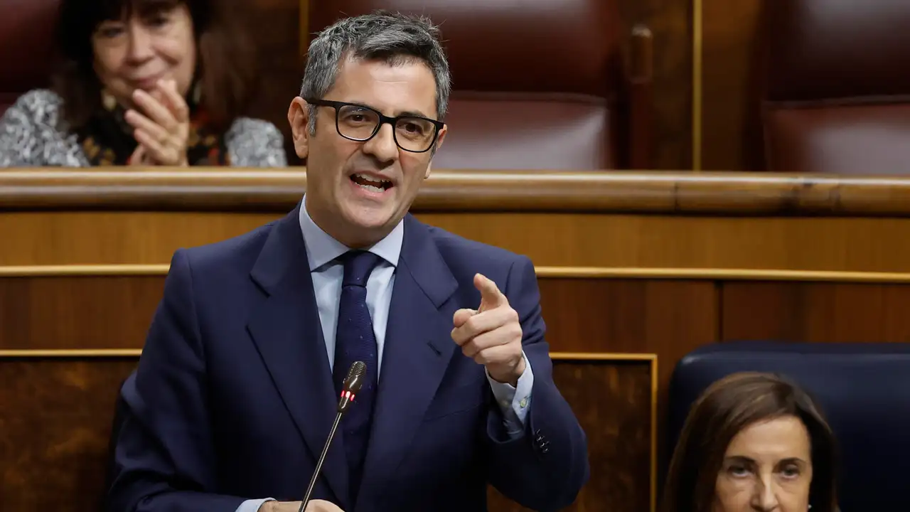 Félix Bolaños durante su intervención en la sesión de control al Gobierno Félix Bolaños durante su intervención en la sesión de control al Gobierno
