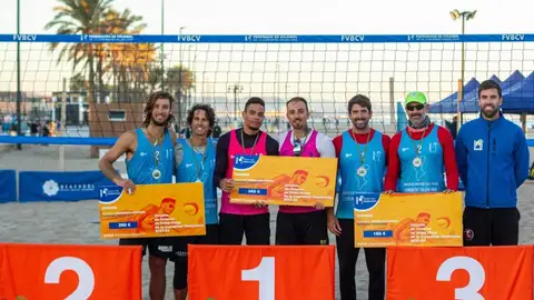 El Voley Playa Poniente Benidorm logra el oro masculino en la Malvarrosa El Voley Playa Poniente Benidorm logra el oro masculino en la Malvarrosa