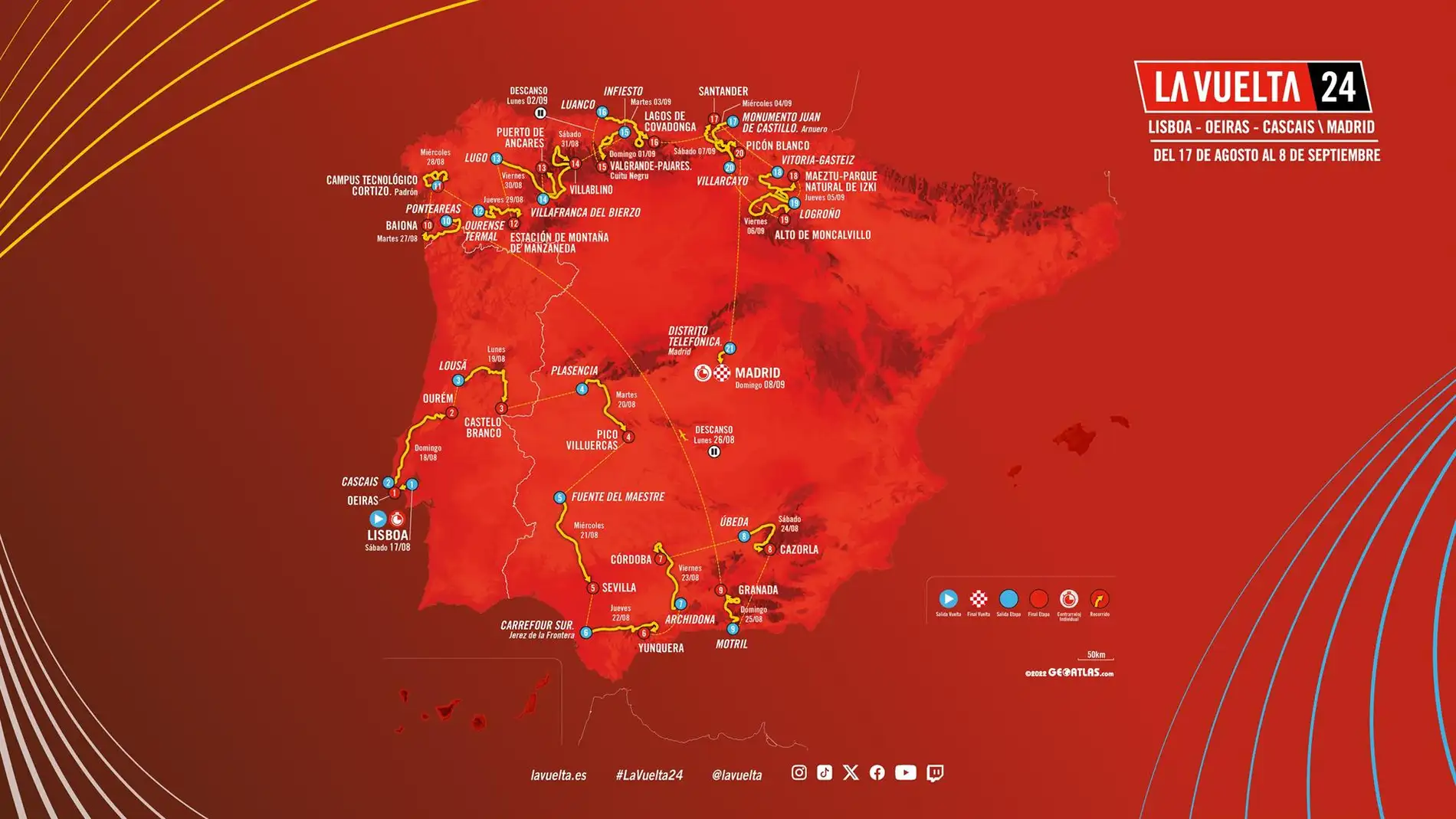 La Vuelta Ciclista a España 2025 regresa a Extremadura con dos etapas