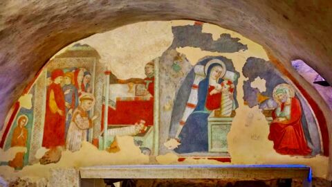 T&iacute;mpano del Nacimiento en Greccio