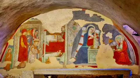 Tímpano del Nacimiento en Greccio Tímpano del Nacimiento en Greccio