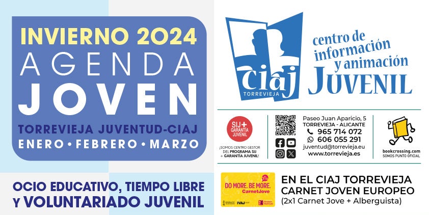 Juventud de Torrevieja presenta su agenda joven de invierno para el año 2024 Juventud de Torrevieja presenta su agenda joven de invierno para el año 2024