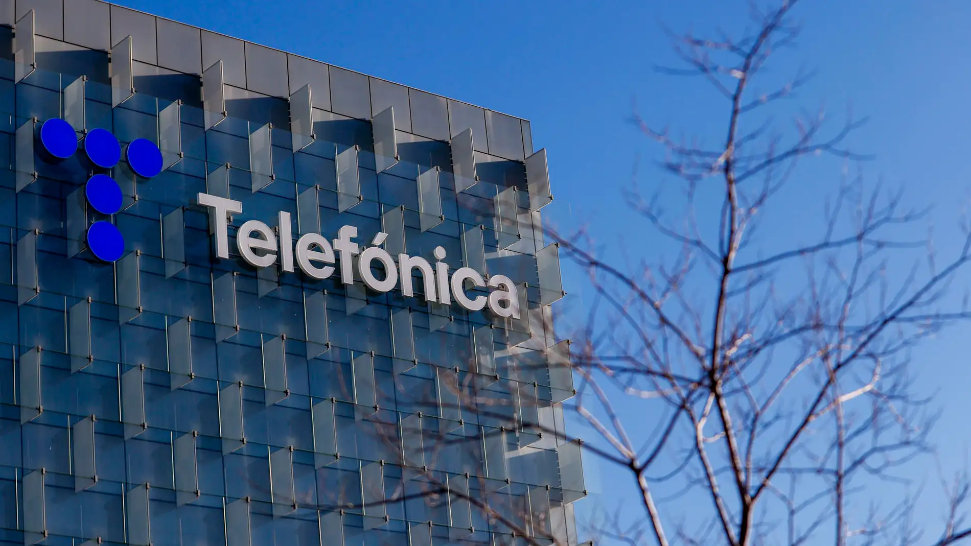 Imagen del edificio de Telefónica en Madrid.