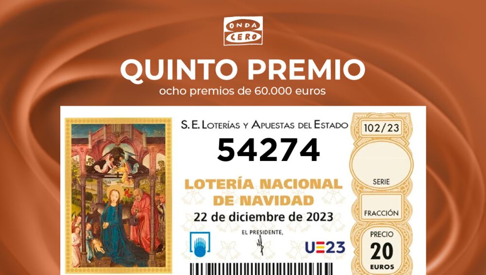 Comprueba Los Quintos Premios De La Lotería De Navidad 2023 | Onda Cero ...