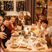 Cenas familiares en Navidad 