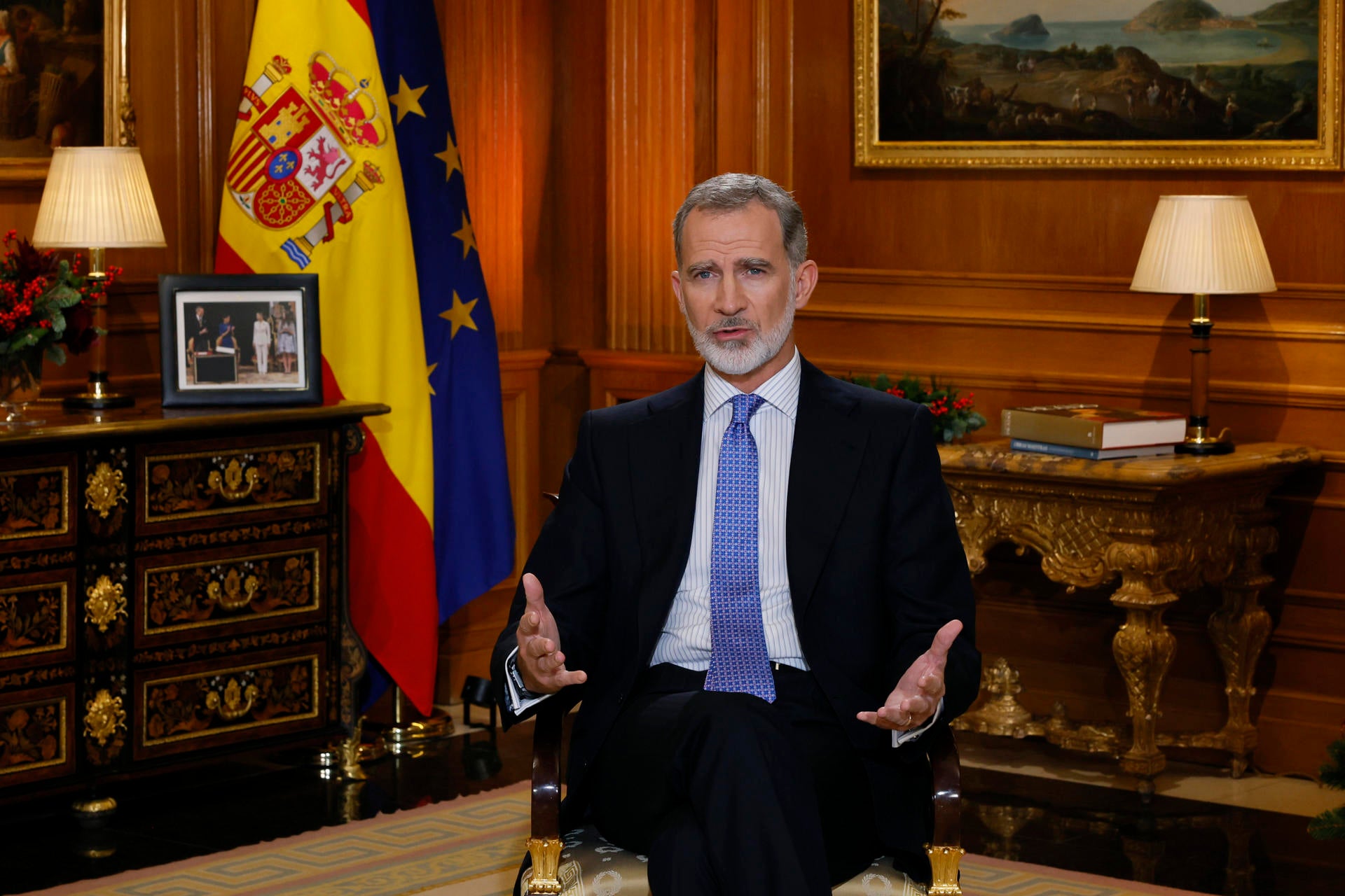 Felipe VI pide que "nunca el germen de la discordia se instale entre nosotros" Felipe VI pide que "nunca el germen de la discordia se instale entre nosotros"