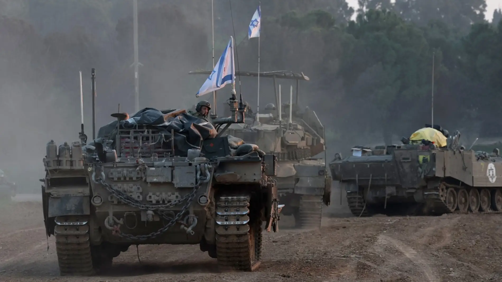 Soldados de Israel en la frontera con Gaza/ EFE/EPA/ATEF SAFADI