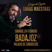 "El Cigala" presentará su nuevo álbum "Obras maestras" en el Palacio de Congresos de Badajoz el 24 de febrero
