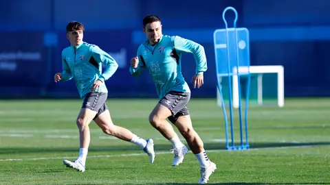 Sangalli en un entrenamiento del Málaga CF Sangalli en un entrenamiento del Málaga CF