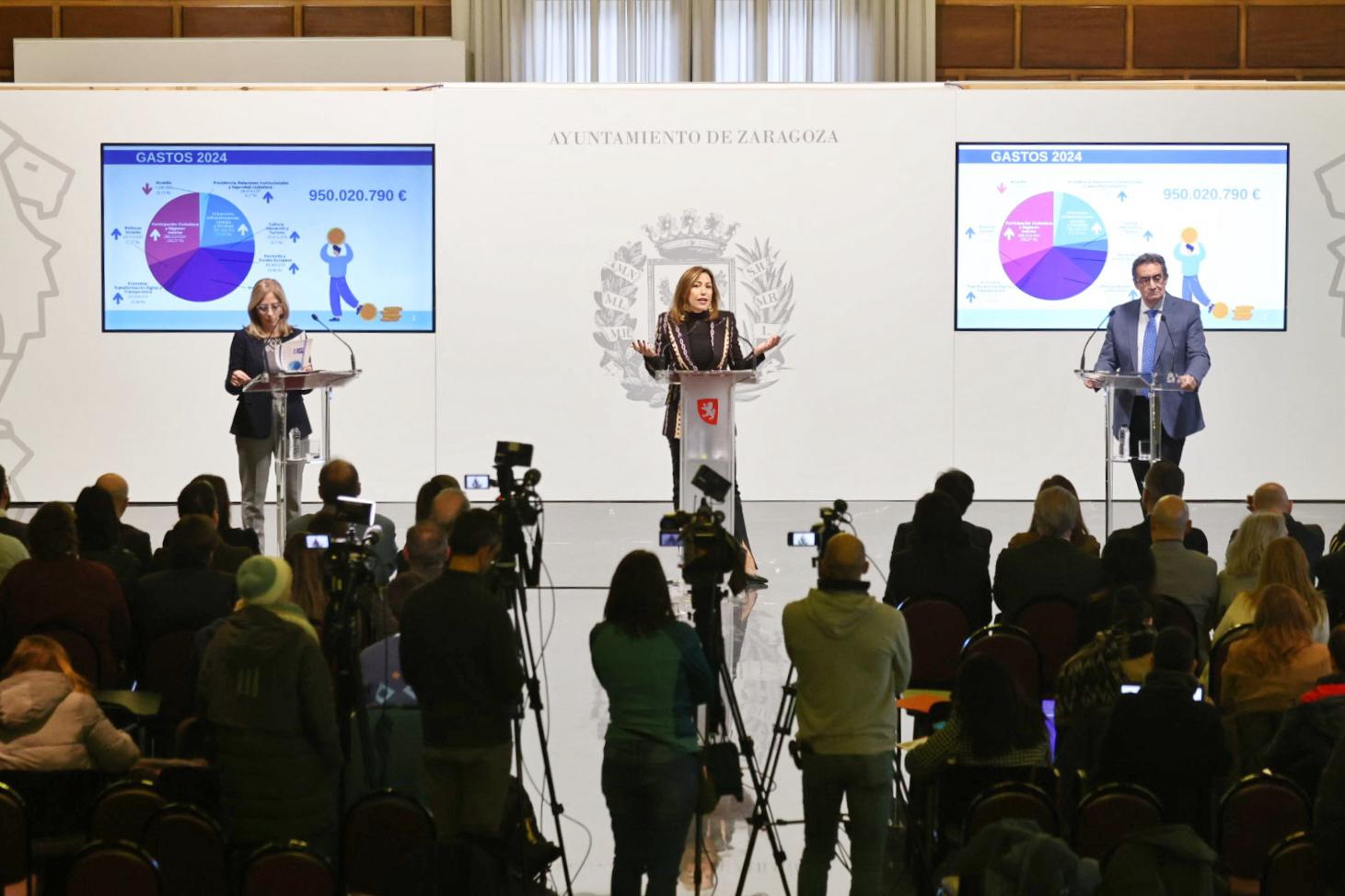 Los presupuestos del Ayuntamiento de Zaragoza prevén una inversión de 108 millones Los presupuestos del Ayuntamiento de Zaragoza prevén una inversión de 108 millones