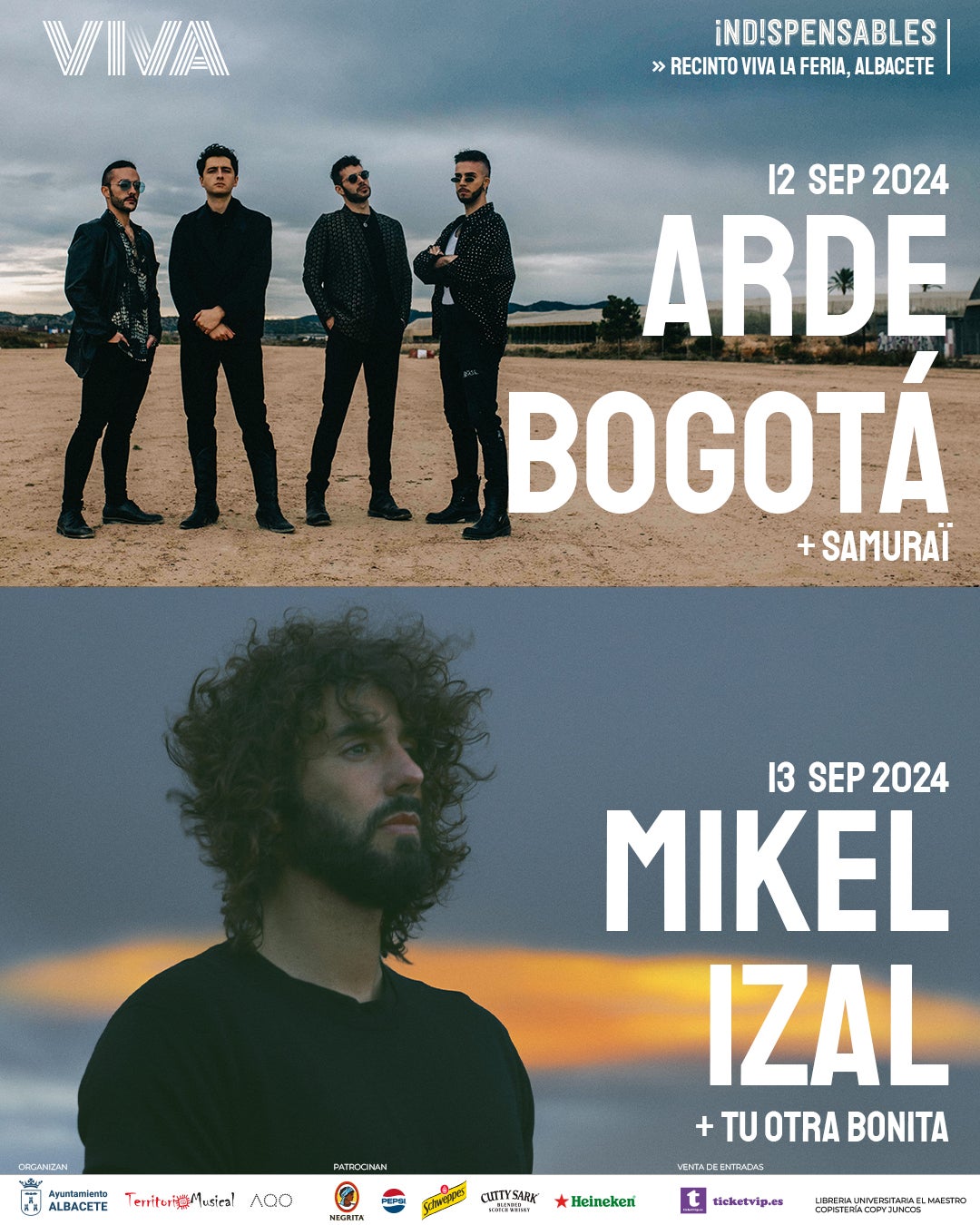 Mike Izal, Arde Bogotá o Beret, entre los primeros confirmados para la Feria 2024 Mike Izal, Arde Bogotá o Beret, entre los primeros confirmados para la Feria 2024