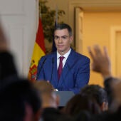 El presidente del Gobierno, Pedro Sánchez, realiza declaraciones a la prensa tras la reunión Consejo de Ministros