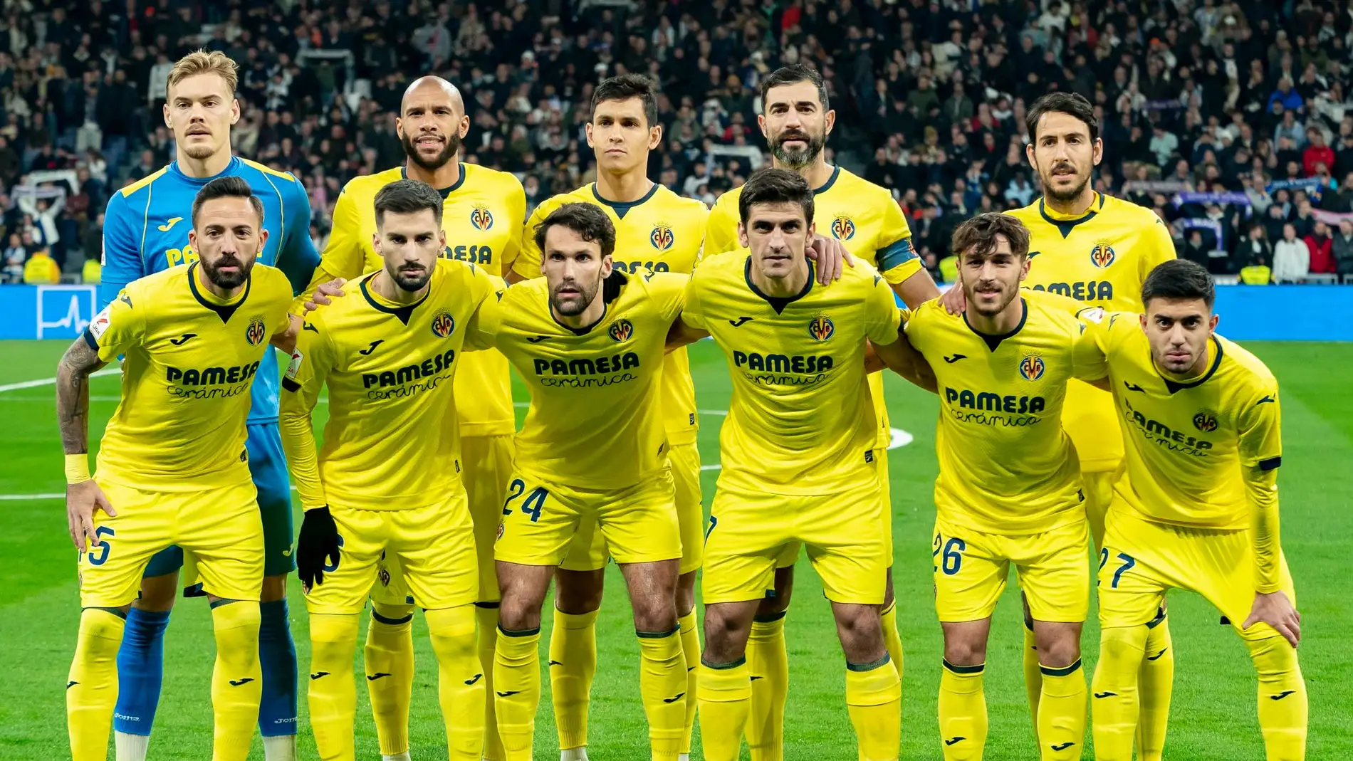 El once del Villarreal, en un partido de Liga