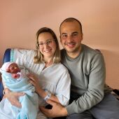Laia, la primera bebé de 2024 en Castilla - La Mancha nacida en Albacete