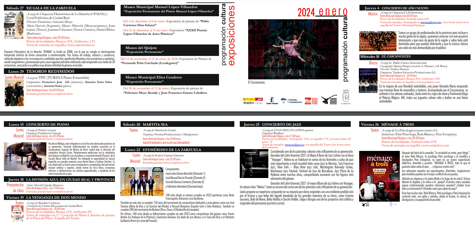 Pedro Lozano nos habla de lo que han preparado para este primer mes de 2024 en Ciudad Real Pedro Lozano nos habla de lo que han preparado para este primer mes de 2024 en Ciudad Real