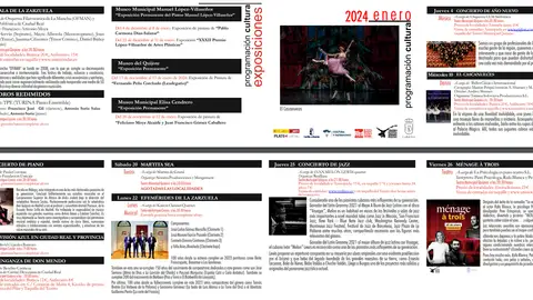 Programación Cultural de Ciudad Real, enero 2024 Programación Cultural de Ciudad Real, enero 2024