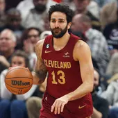 Ricky Rubio jugando para los Cleveland Cavaliers, en una fotografía de archivo. Ricky Rubio jugando para los Cleveland Cavaliers, en una fotografía de archivo.