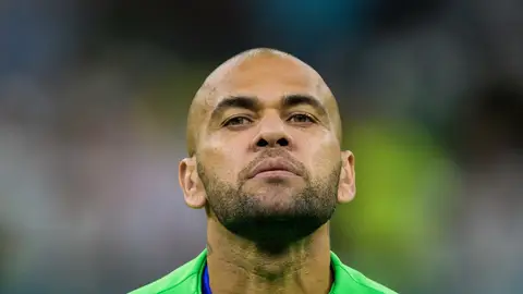 Imagen de archivo del futbolista Dani Alves Imagen de archivo del futbolista Dani Alves