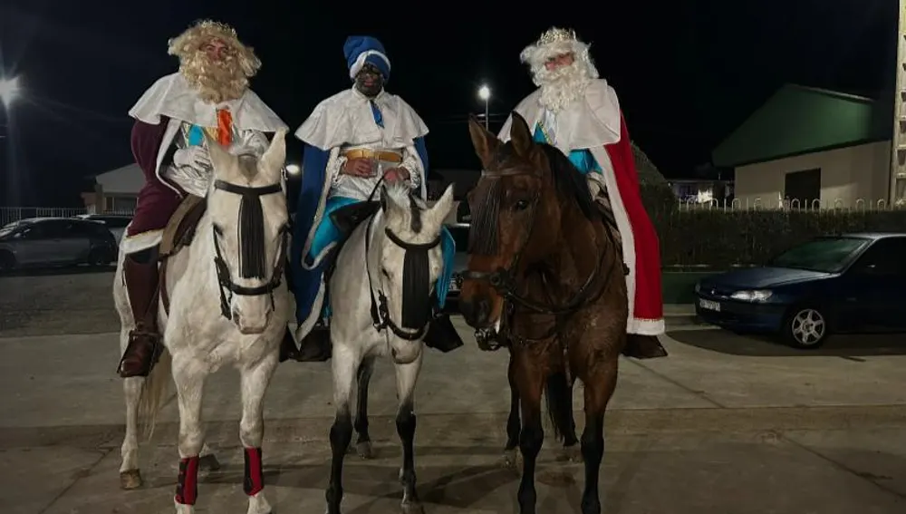 Los Reyes Magos, a caballo