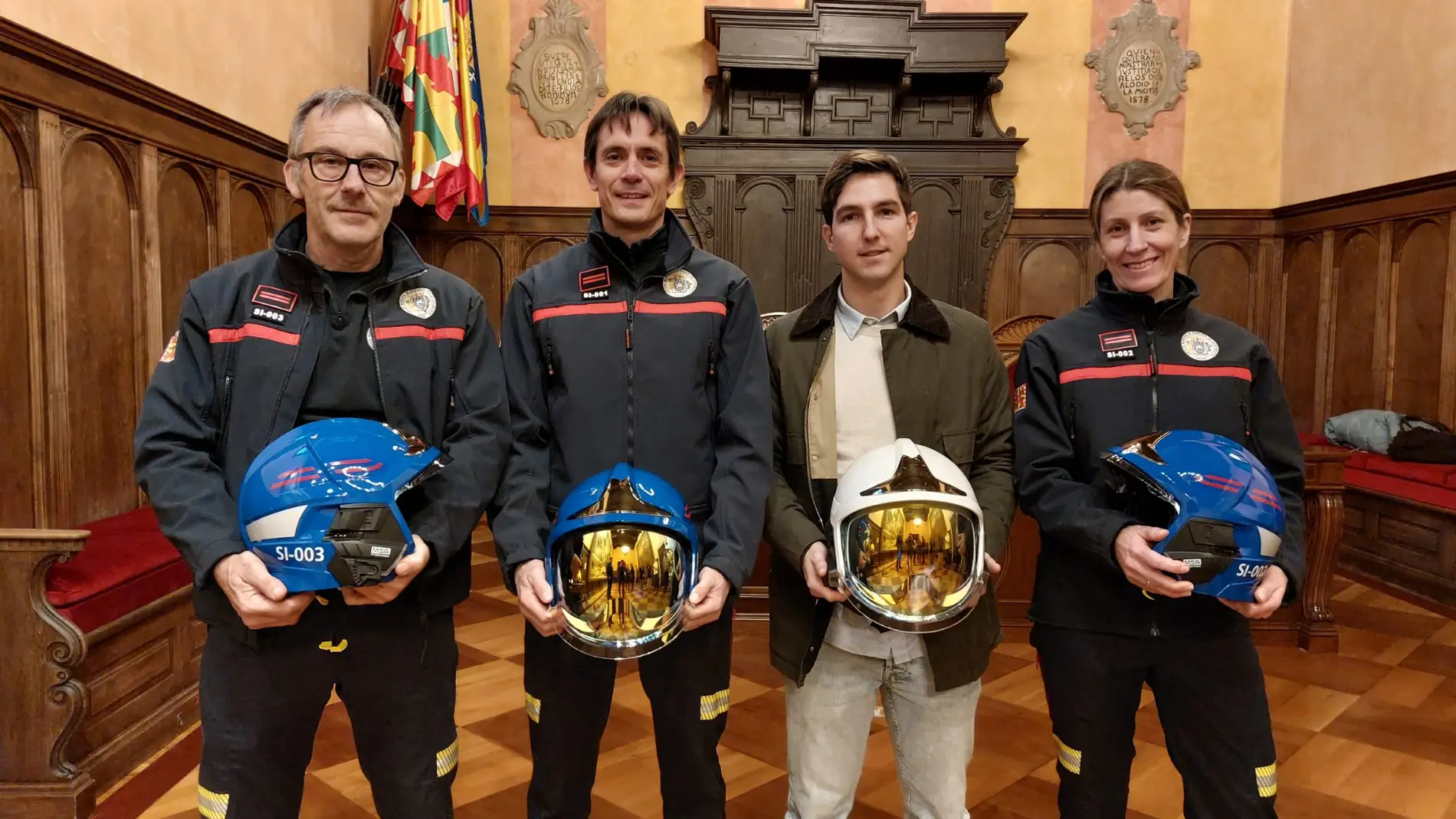 El Parque Municipal de Bomberos de Huesca cuenta con tres nuevos Subjefes de intervención