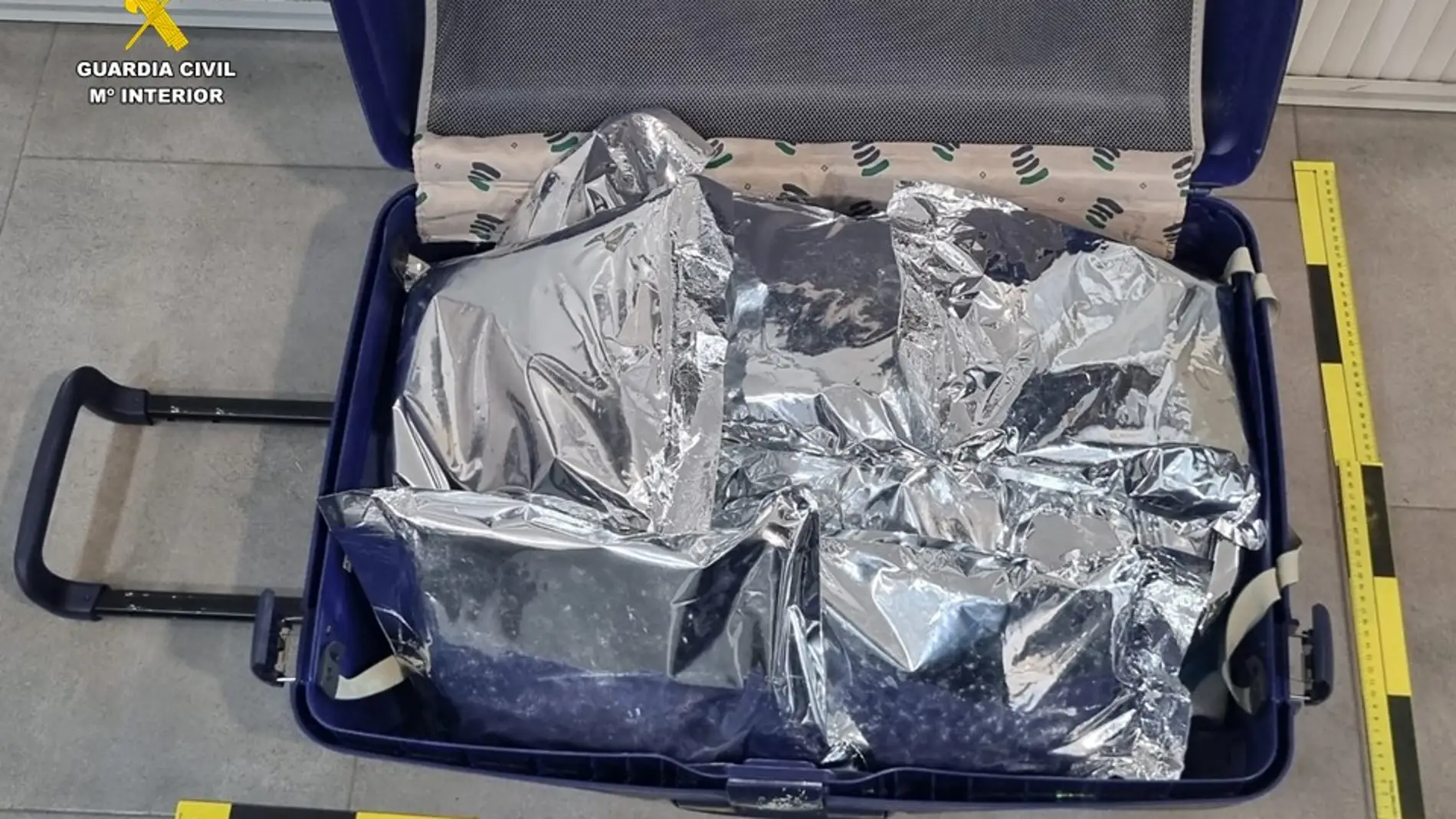 Los 24 kilos de metanfetamina estaban en una maleta