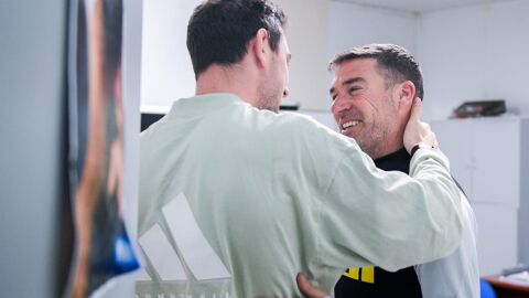 8-1 Borja S&aacute;nchez y Luis Carri&oacute;n se saludan en El Requex&oacute;n