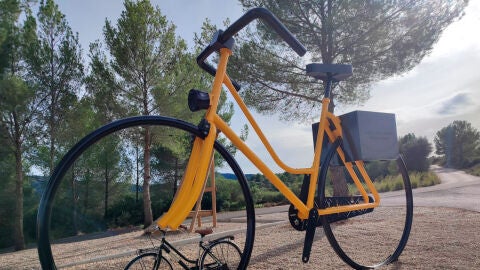 Bici esculturas de gran formato en el interior de la provincia de Castell&oacute;n.
