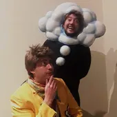 Fermín y Antoñito en una foto de archivo Fermín y Antoñito en una foto de archivo