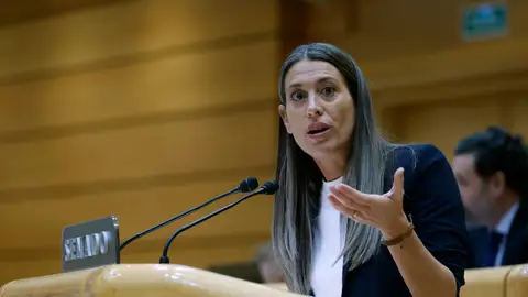 La portavoz de Junts, Míriam Nogueras, interviene en el pleno del Congreso, reunido en el Senado La portavoz de Junts, Míriam Nogueras, interviene en el pleno del Congreso, reunido en el Senado/ EFE/Mariscal