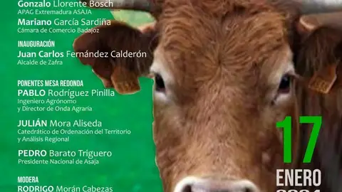 La Jornada "Por la cabaña Ganadera" profundizará el 17 de enero en Zafra sobre el sector cárnico extremeño La Jornada "Por la cabaña Ganadera" profundizará el 17 de enero en Zafra sobre el sector cárnico extremeño