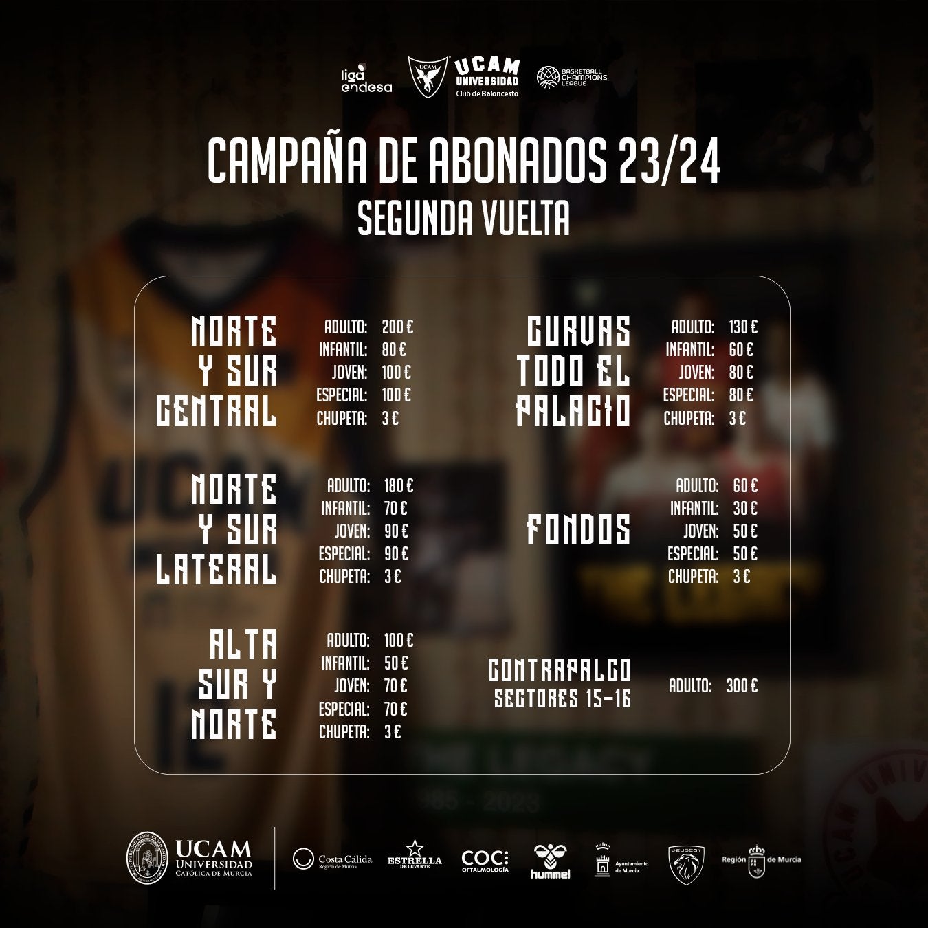 Lleno en el Palacio para el UCAM - Real Madrid Lleno en el Palacio para el UCAM - Real Madrid