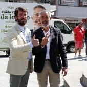 El vicepresidente de la Junta de Castilla y León, Juan García-Gallardo , y el candidato de Vox Álvaro Díaz Mella 