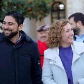 El portavoz de Izquierda Unida Ismael Sánchez junto a la portavoz de Podemos Susana Hornillo El portavoz de Izquierda Unida Ismael Sánchez junto a la portavoz de Podemos Susana Hornillo