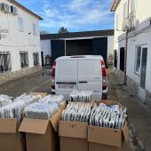 Material incautado por la Guardia Civil 