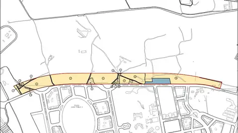 Área de expropiación de terrenos en la zona de los PAUS uno y dos Área de expropiación de terrenos en la zona de los PAUS uno y dos