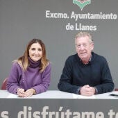 El teniente de alcalde y concejal de Festejos, Tomás Antuña, y la concejala de Deportes, Mónica Remis