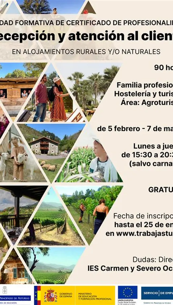 Luarca acogerá un curso formativo de turismo en alojamientos rurales. Luarca acogerá un curso formativo de turismo en alojamientos rurales.