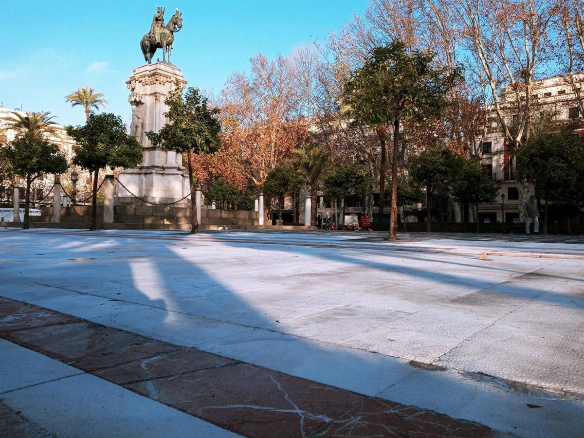 El ayuntamiento de Sevilla cambiará el suelo de Plaza Nueva después de Semana Santa El ayuntamiento de Sevilla cambiará el suelo de Plaza Nueva después de Semana Santa