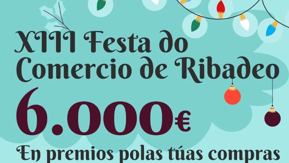 El comercio asociado de Ribadeo sorteara mañana 6.000 € en vales de compra. El comercio asociado de Ribadeo sorteara mañana 6.000 € en vales de compra.