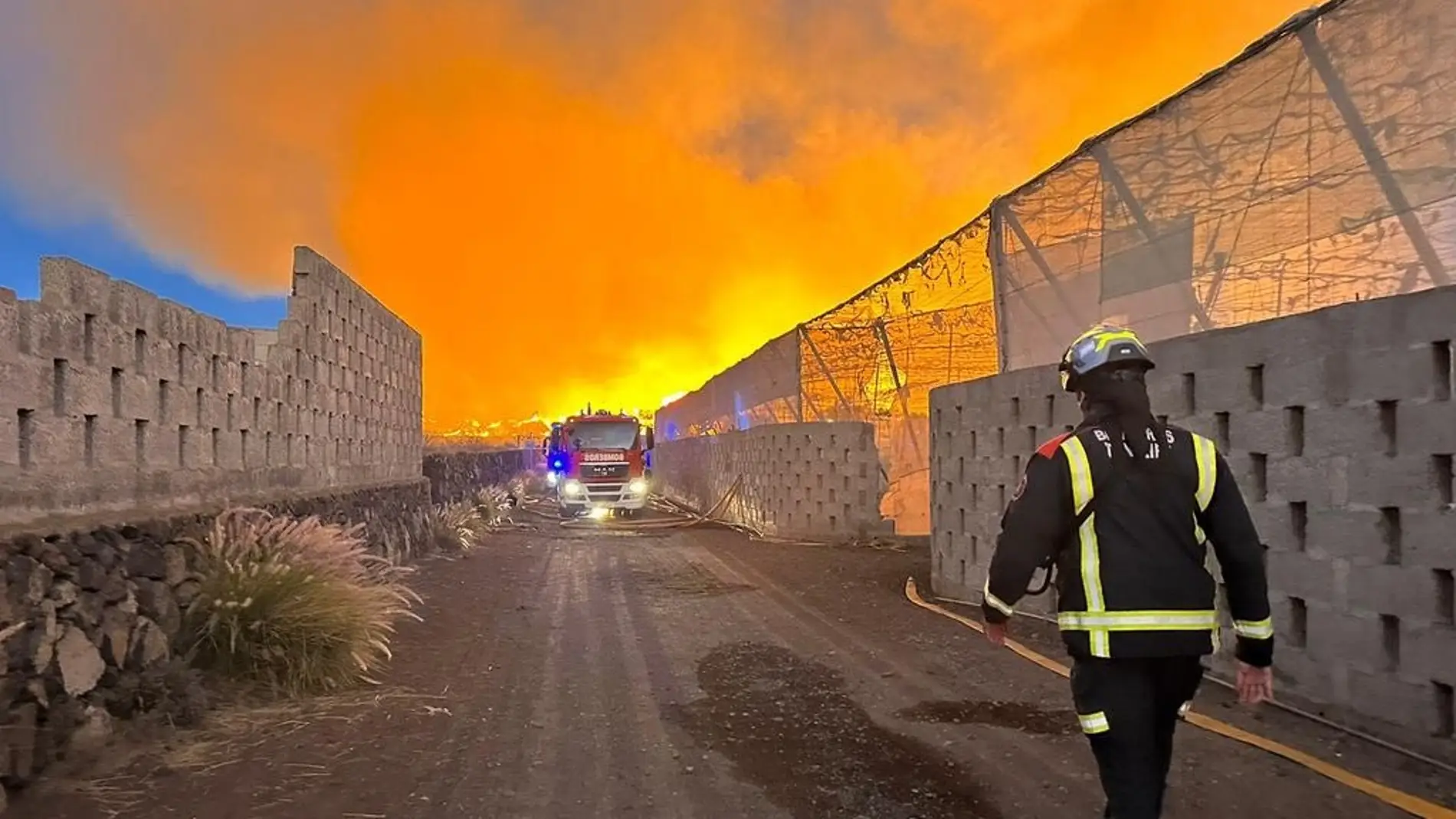 Imagen del incendio sufrido en la isla de Tenerife durante el verano del año 2023
