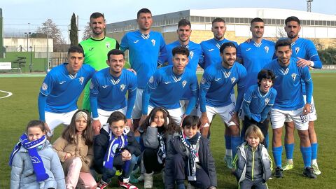 Equipo del CD Manchego que jugó el partido del sábado frente al Águilas