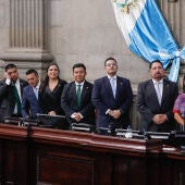 La nueva junta directiva de Congreso guatemalteco toman posesión de sus cargos hoy, en Ciudad de Guatemala (Guatemala).